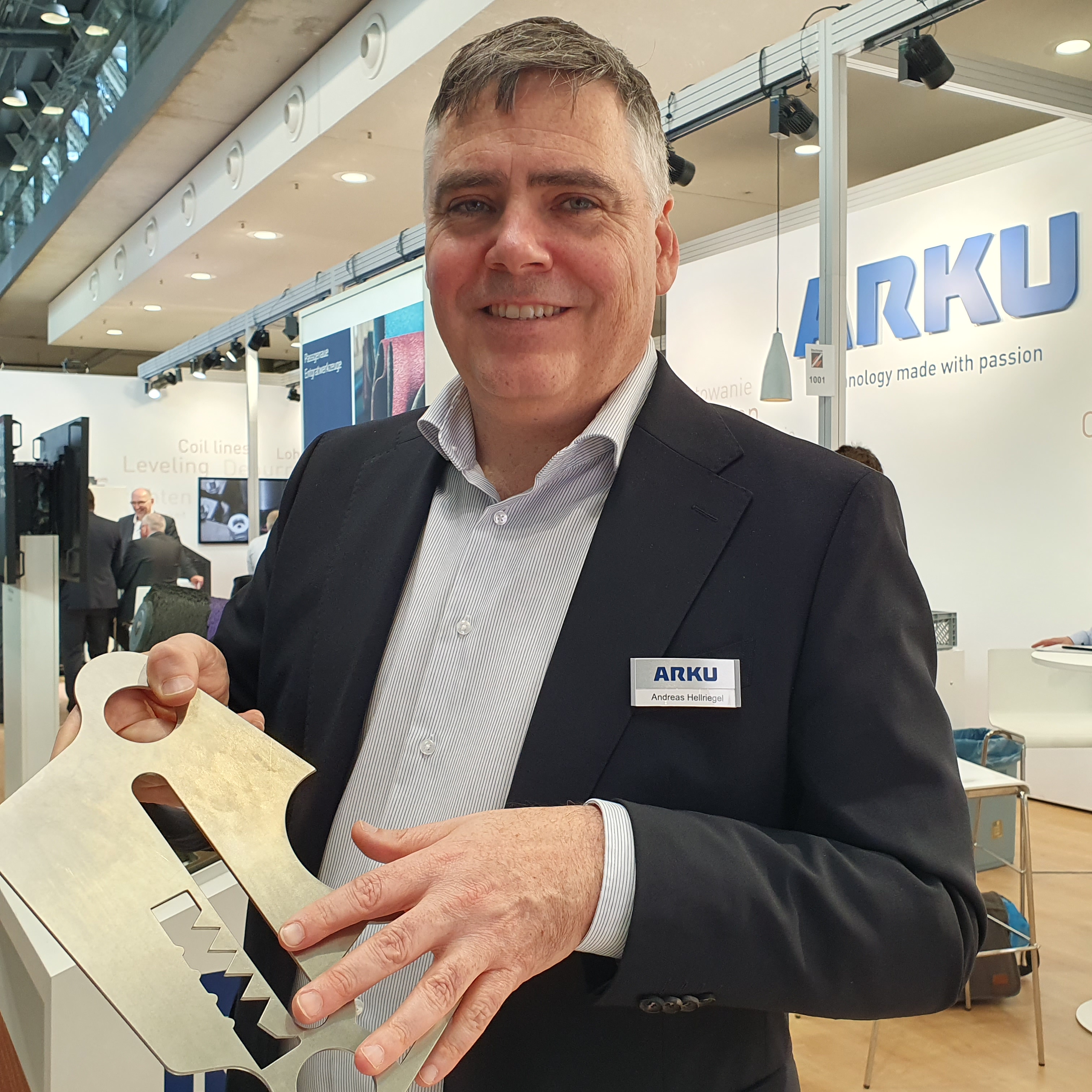 Andreas Hellriegel, ARKU, at Blechexpo/Schweisstec 2025
