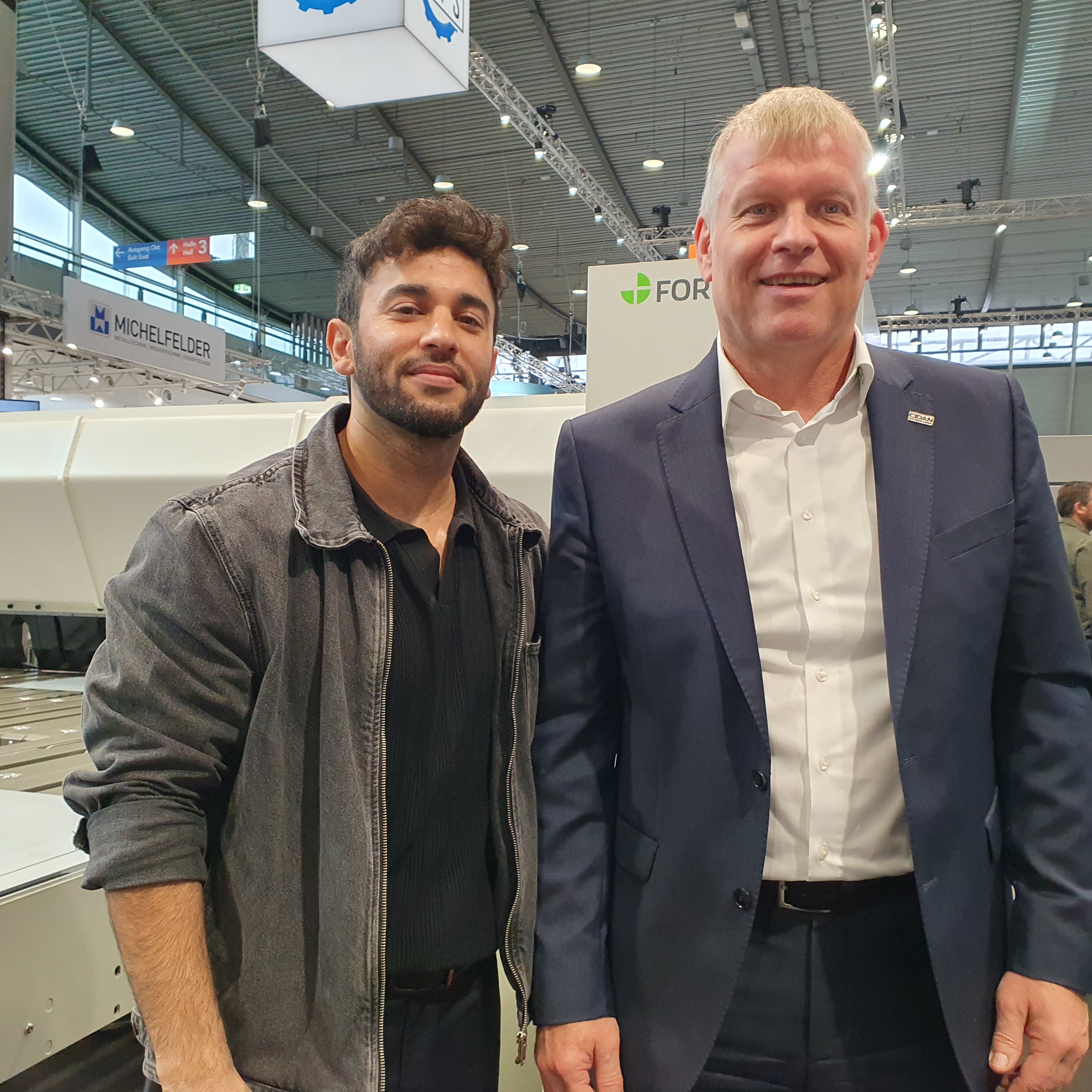 L-R: CIDAN’s engineering manager, Haval Othman, and its head of industrial sales, Joachim Schäfer