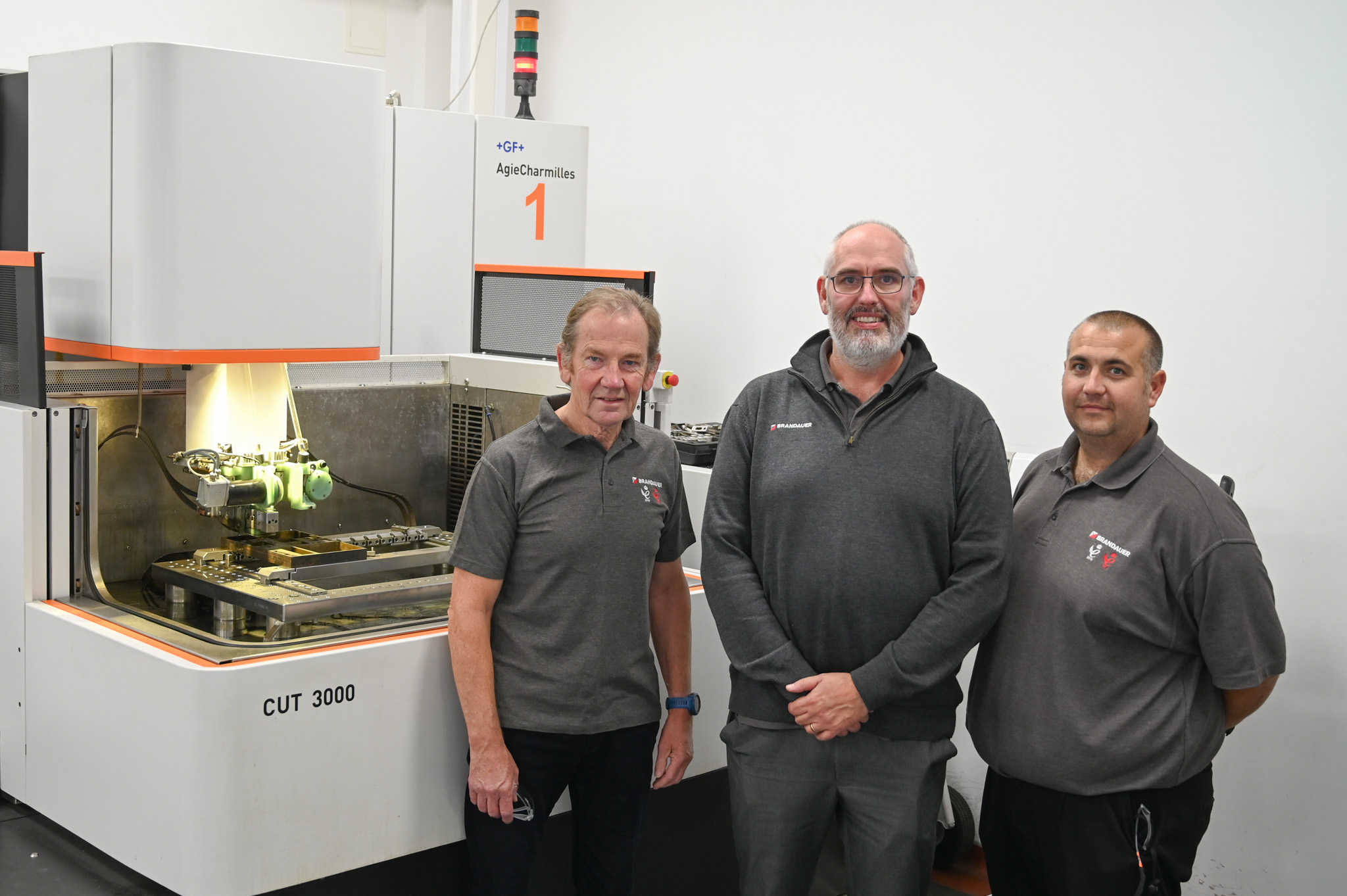 David Chapman, Rowan Crozier and Stuart Berry of Brandauer.