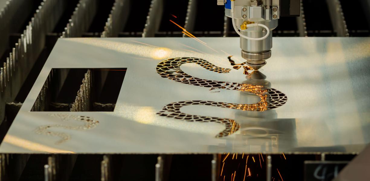 Laser cutting (Shutterstock.com)