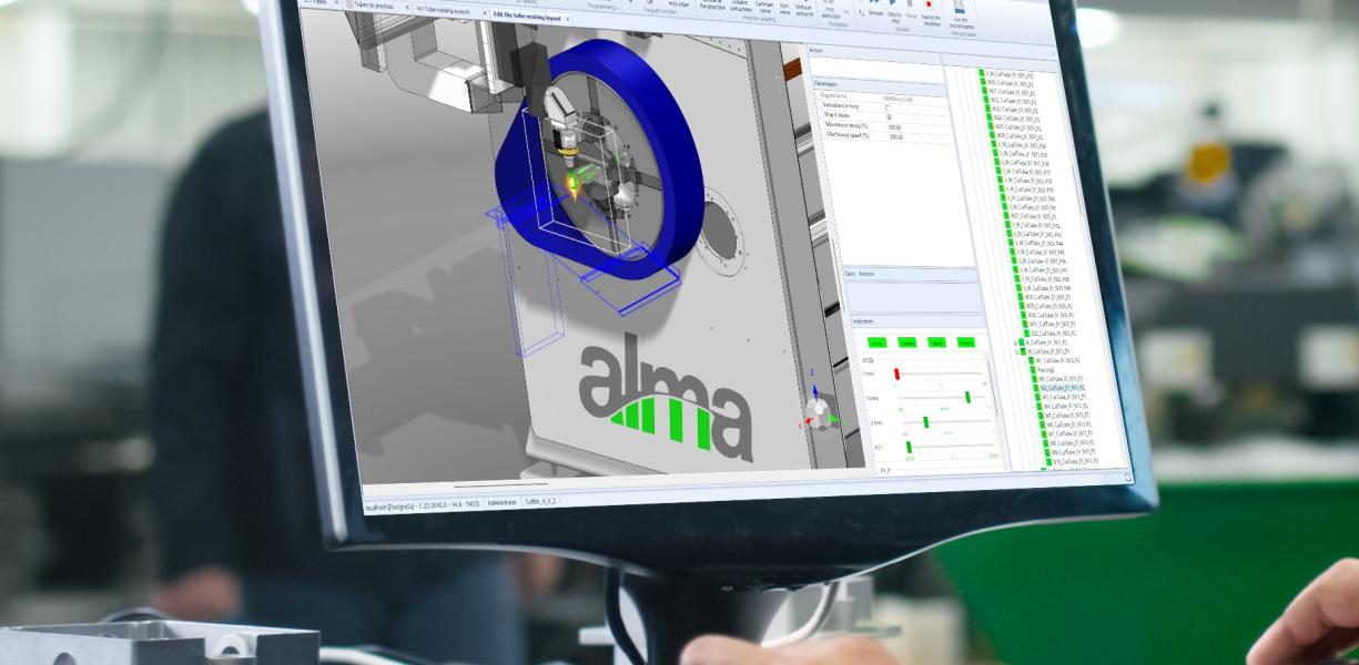 Almacam Tube on laptop