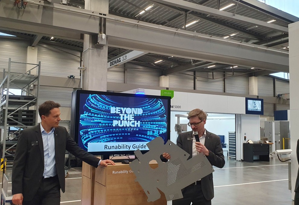 TRUMPF demonstrated its ‘Runability Guide’ AI solution at INTECH.