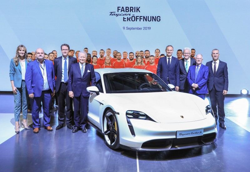 Factory opening for the Porsche Taycan